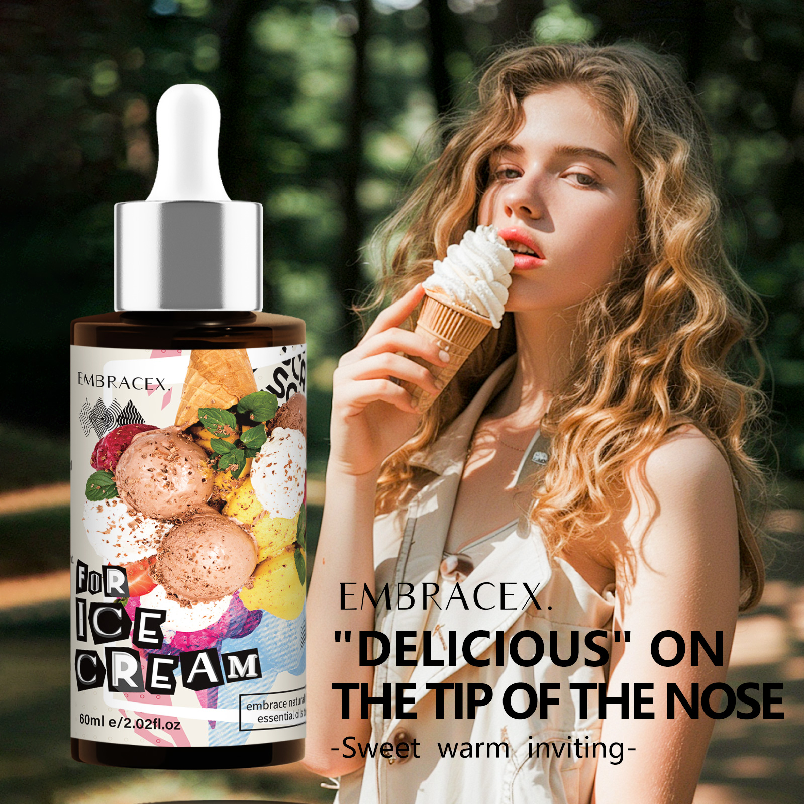 Vanilla Perfume Oil - 60ml Vanilla Ice Cream Scented Essential
