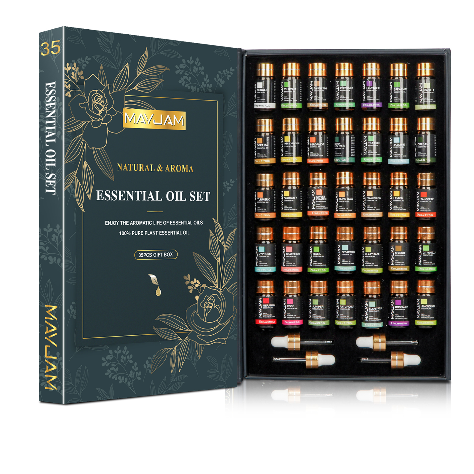 Vanilla Perfume Oil - MAYJAM 35pcs/set Essential Oils For Humidifier