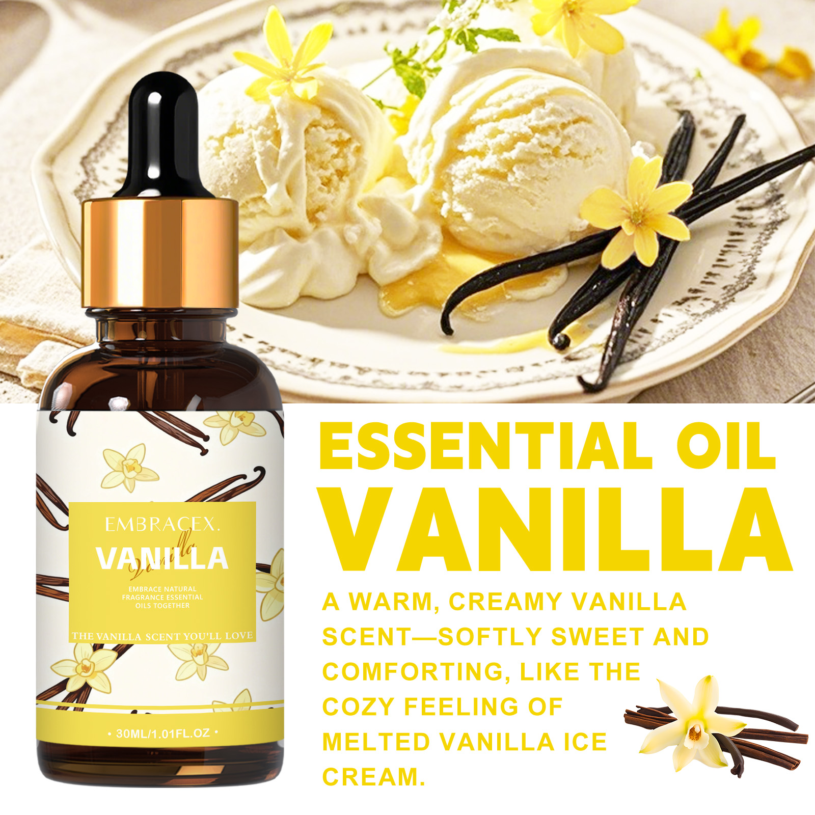 30ml Vanilla Essential Oil Per - Vanilla Perfume Oil recensione e prezzo