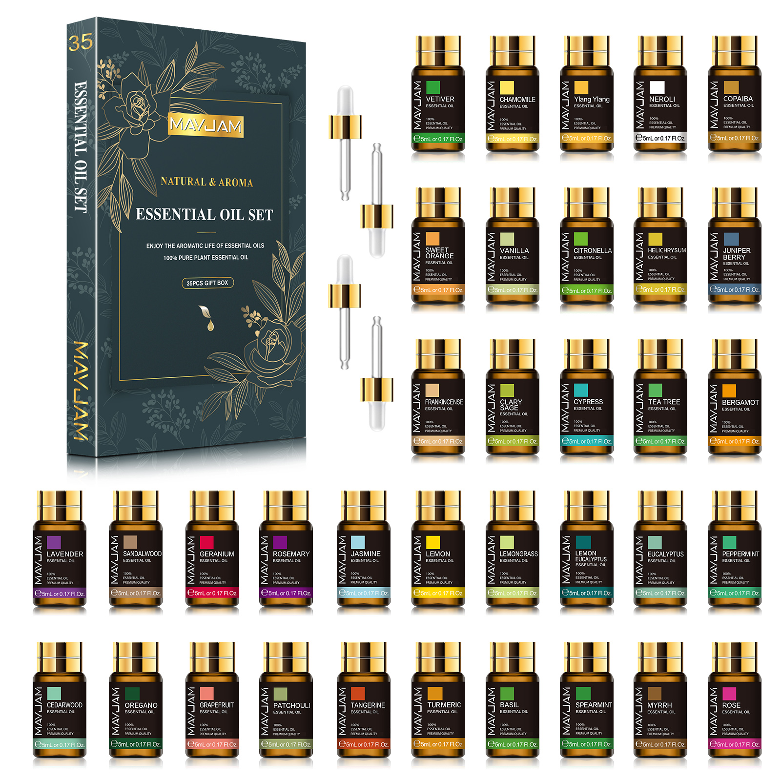 MAYJAM 35pcs/set Essential Oil - Vanilla Perfume Oil recensione e prezzo