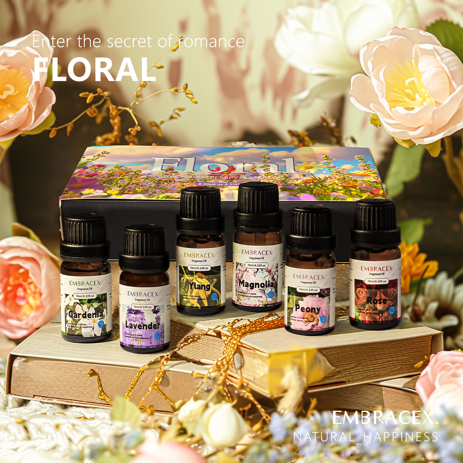 6PC/1Set 10ML Gift Box Floral  - Perfume Lavender Fragrance recensione e prezzo