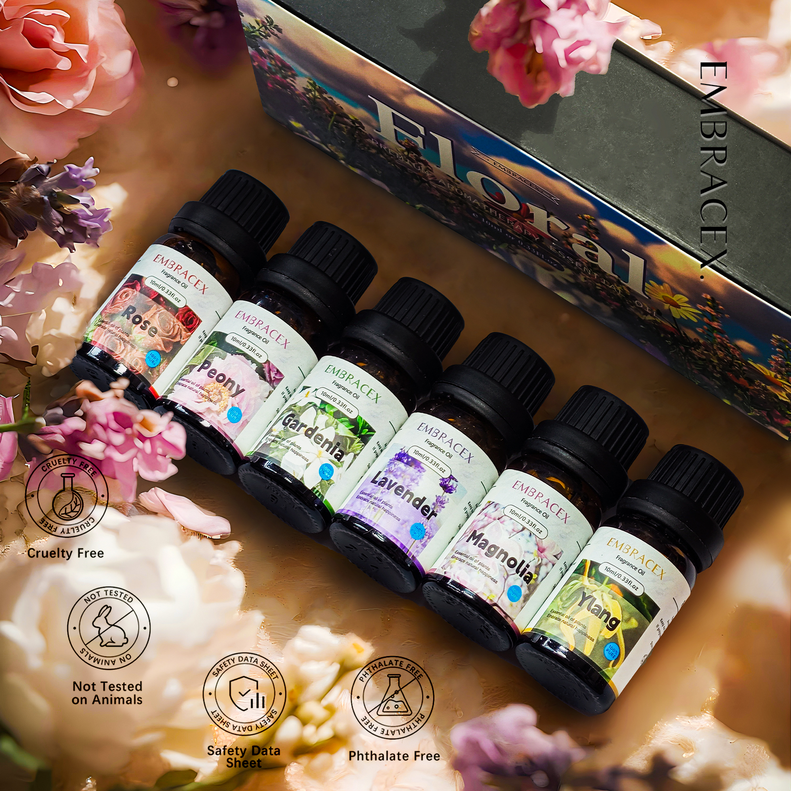 6PC/1Set 10ML Gift Box Floral  - Perfume Lavender Fragrance recensione e prezzo