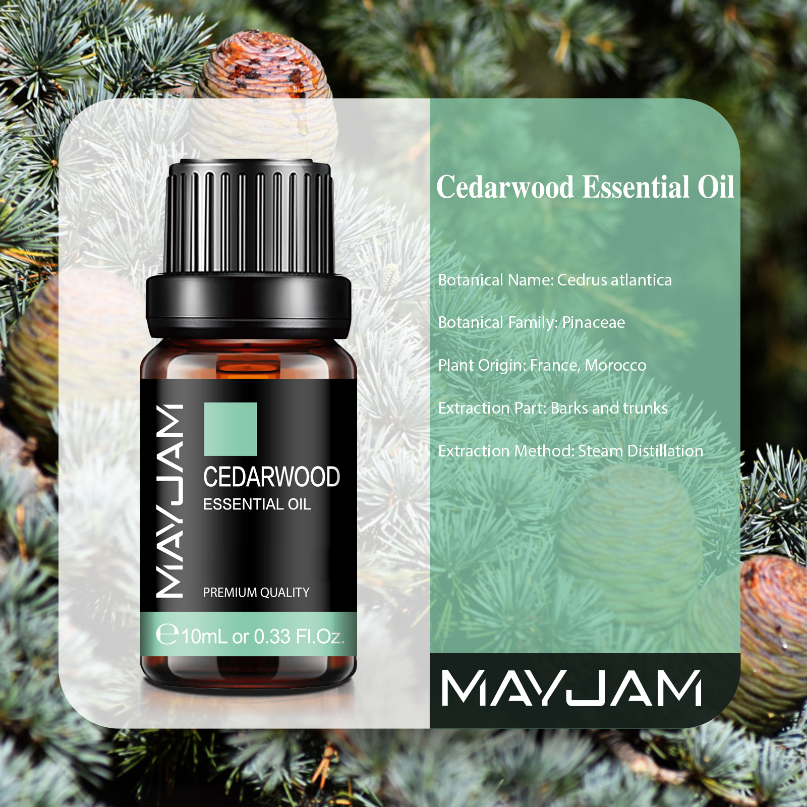 10ml Cedarwood Lemongrass Rose - Vanilla Perfume Oil recensione e prezzo
